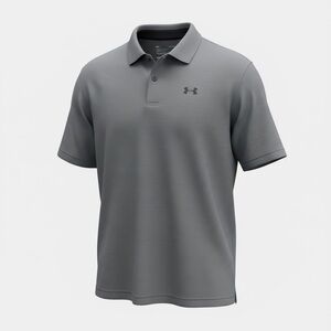 Under Armour HeatGear Polo Shirt Gray Men’s Large Loose Fit